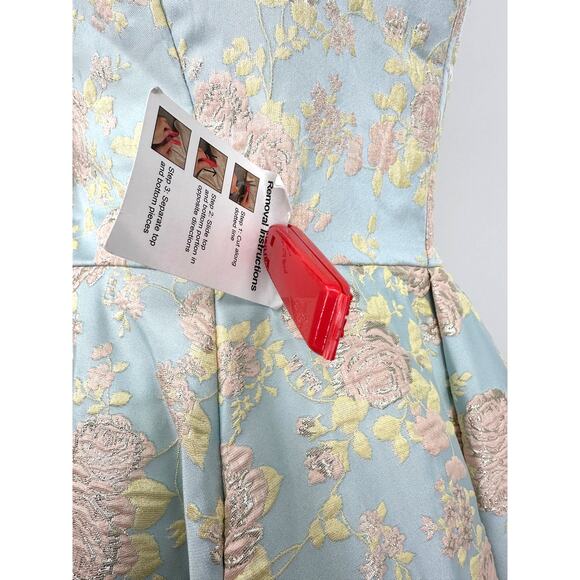 Mac‎ Duggal Floral Jacquard Ballgown 26117I Size 14 with POCKETS - Picture 13 of 16